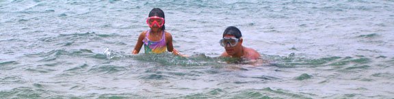 Poipu beach swimming